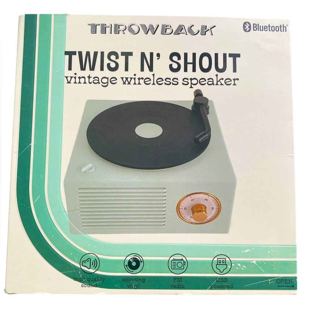 Twist N Shout Vintage Wireless Speaker NIB